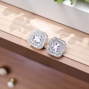 Elegant Silver Stud Earrings